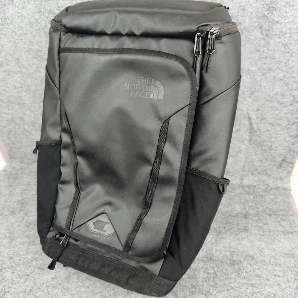 North Face Kaban Transit Backpack Black 25L Laptop Travel Bag Padded FlexVent